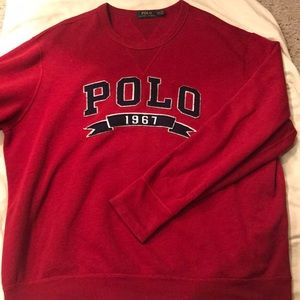 Polo Ralph Lauren Red Spellout 1967 Sweatshirt